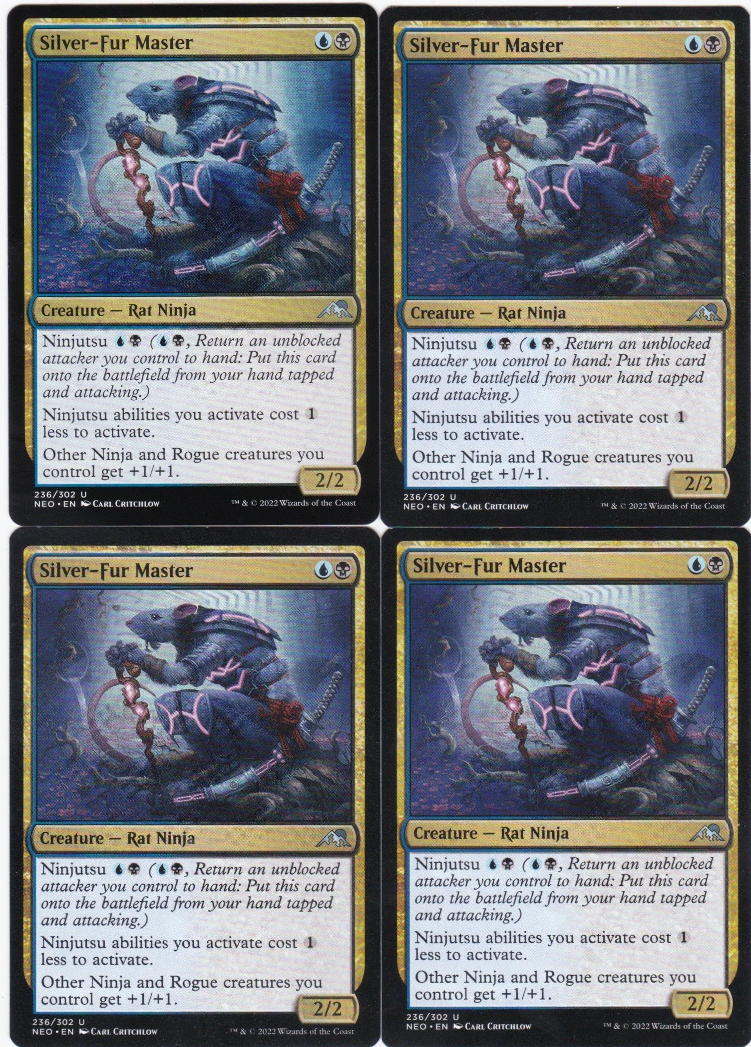4x Silver-Fur Master