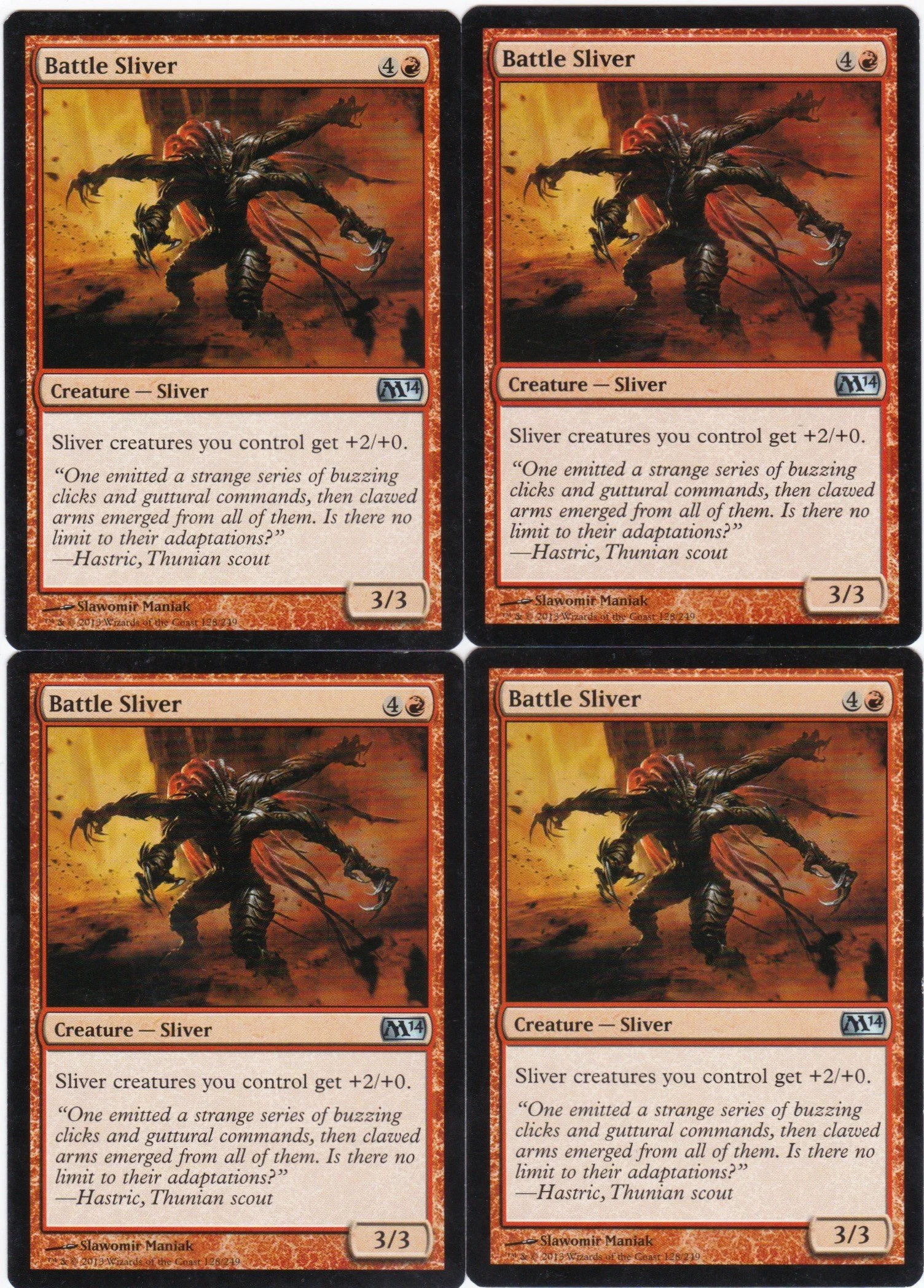 4x Battle Sliver
