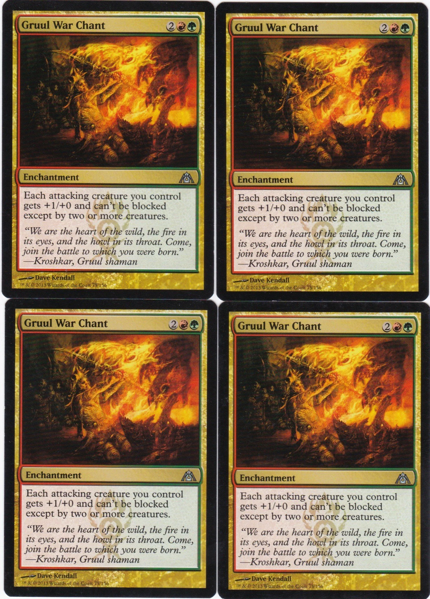 4x Gruul War Chant