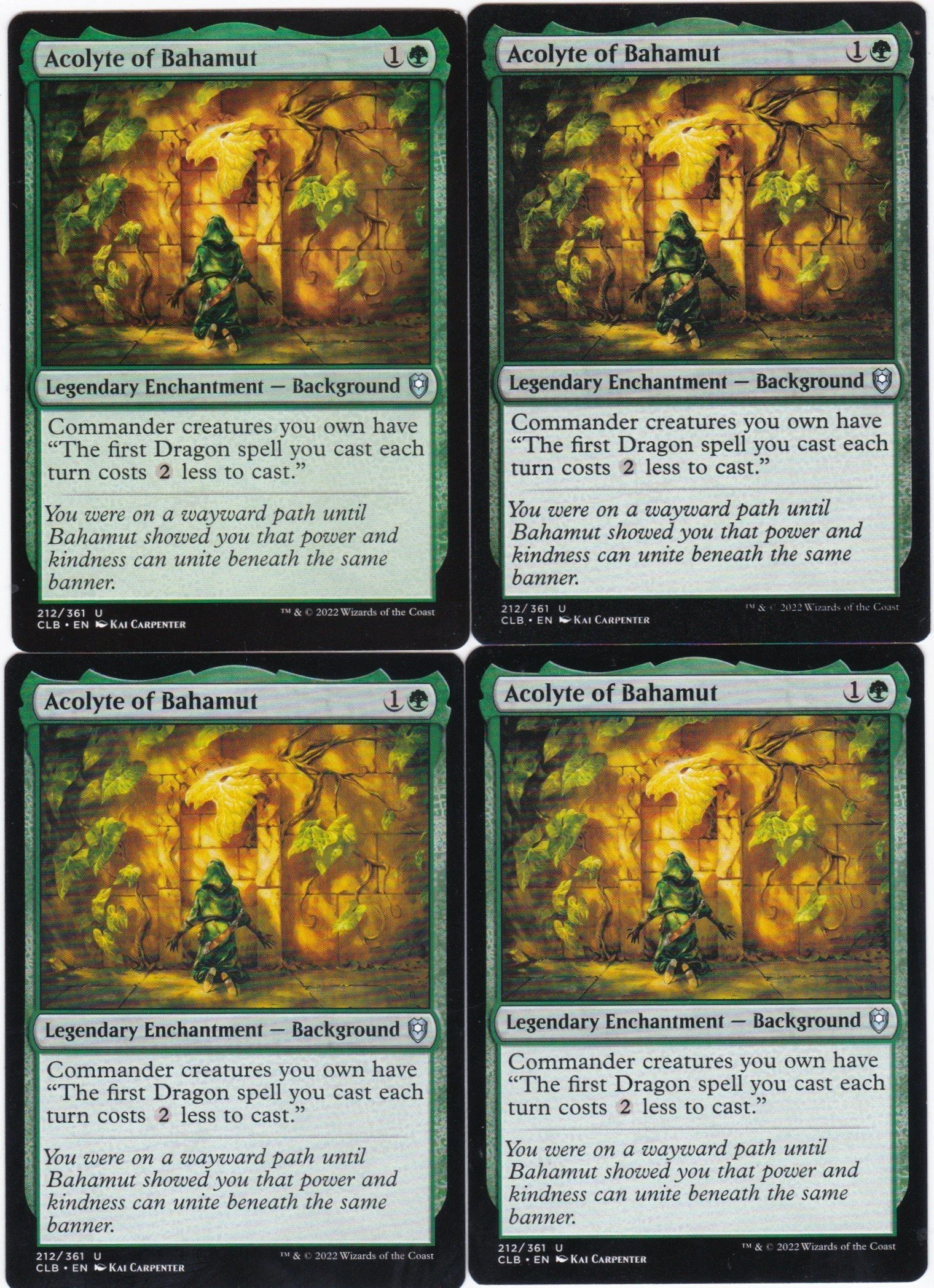 4x Acolyte of Bahamut