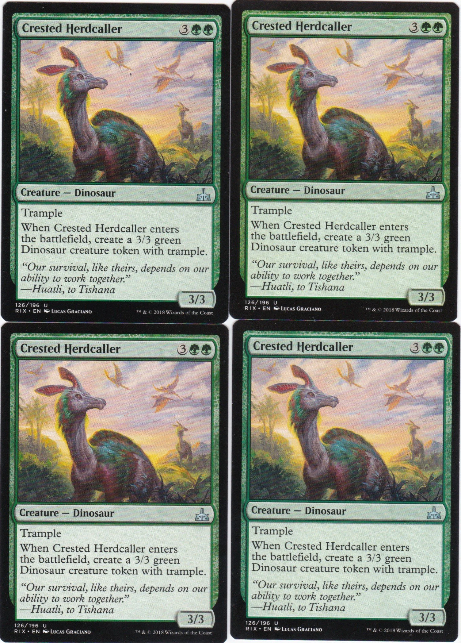 4x Crested Herdcaller