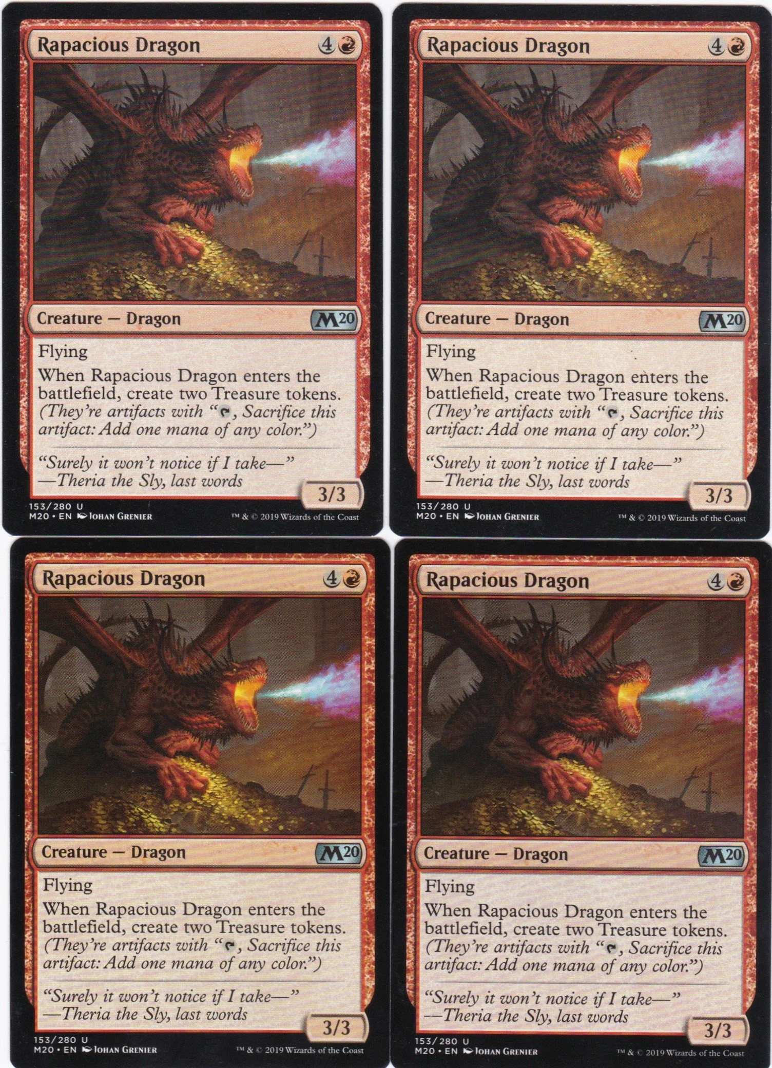 4x Rapacious Dragon