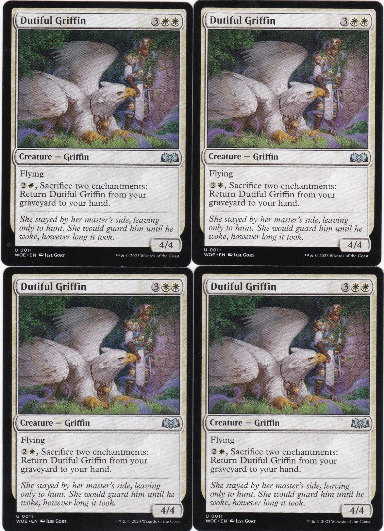 4x Dutiful Griffin