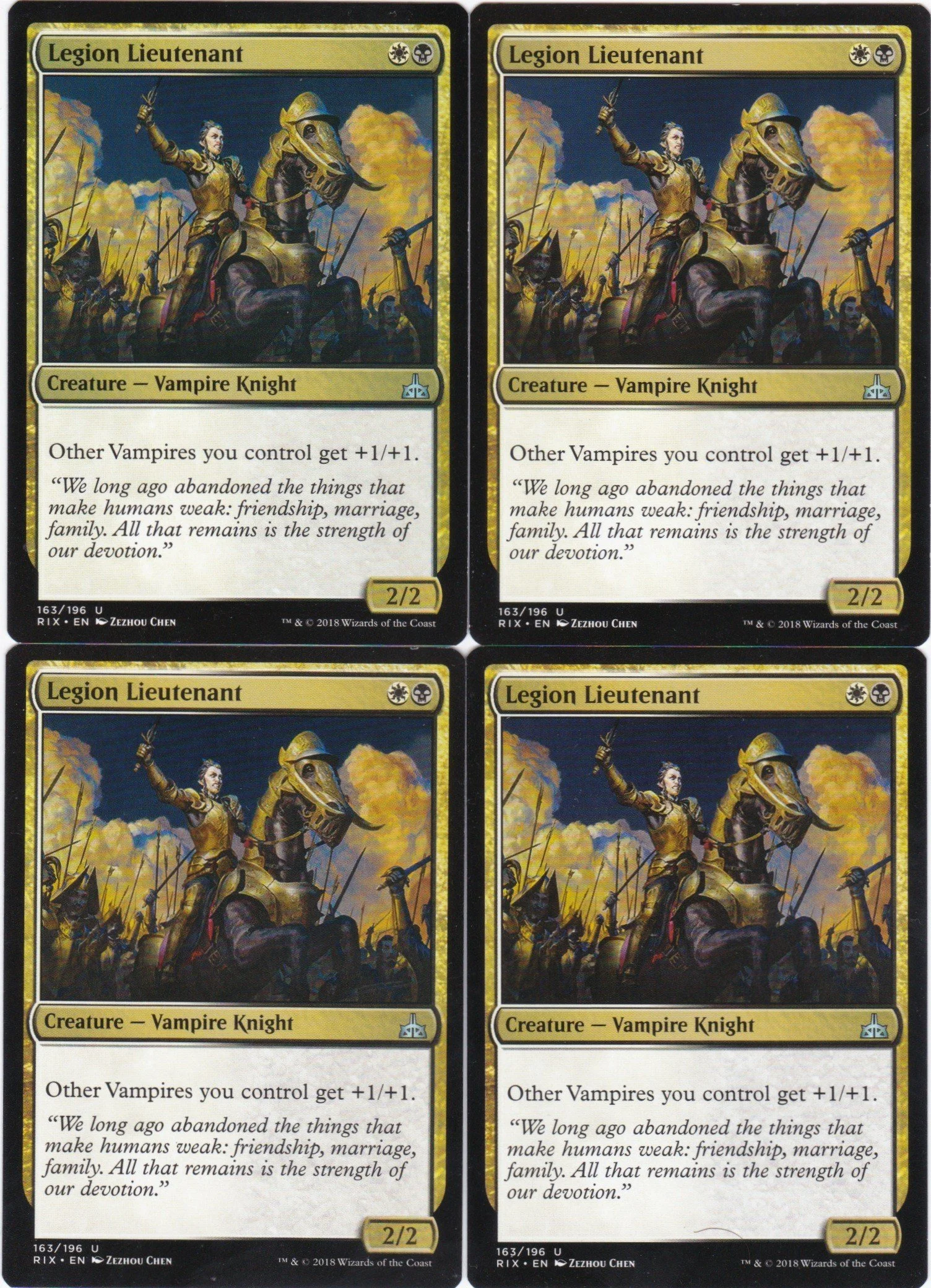 4x Legion Lieutenant