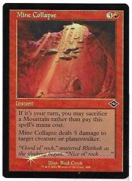 Mine Collapse (retro) (foil-etched)