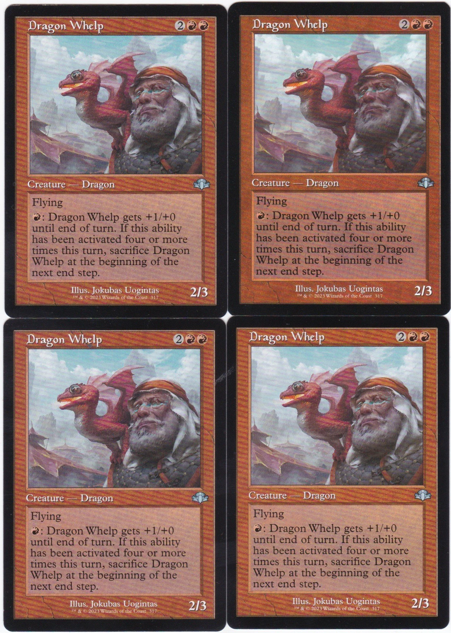4x Dragon Whelp Retro