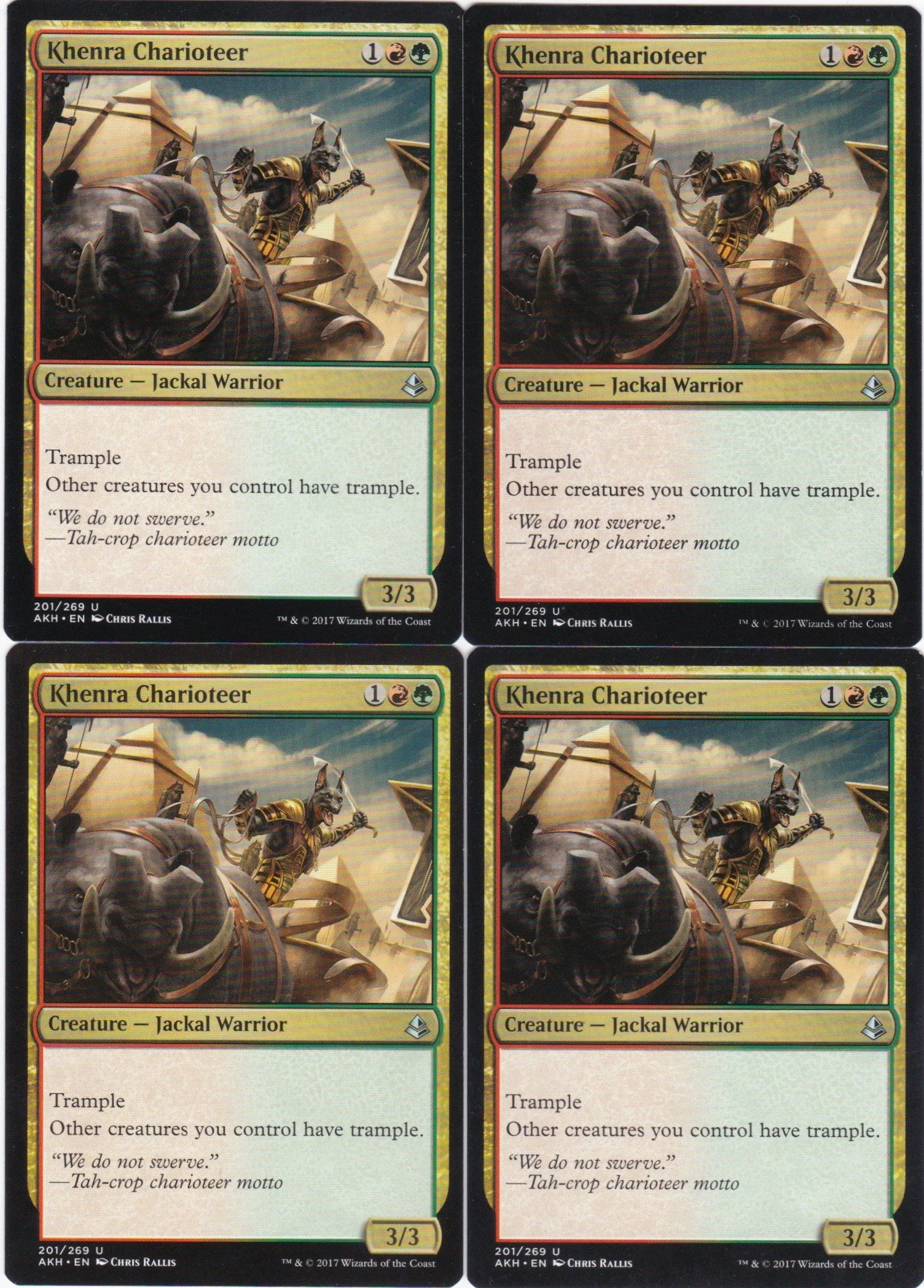 4x Khenra Charioteer