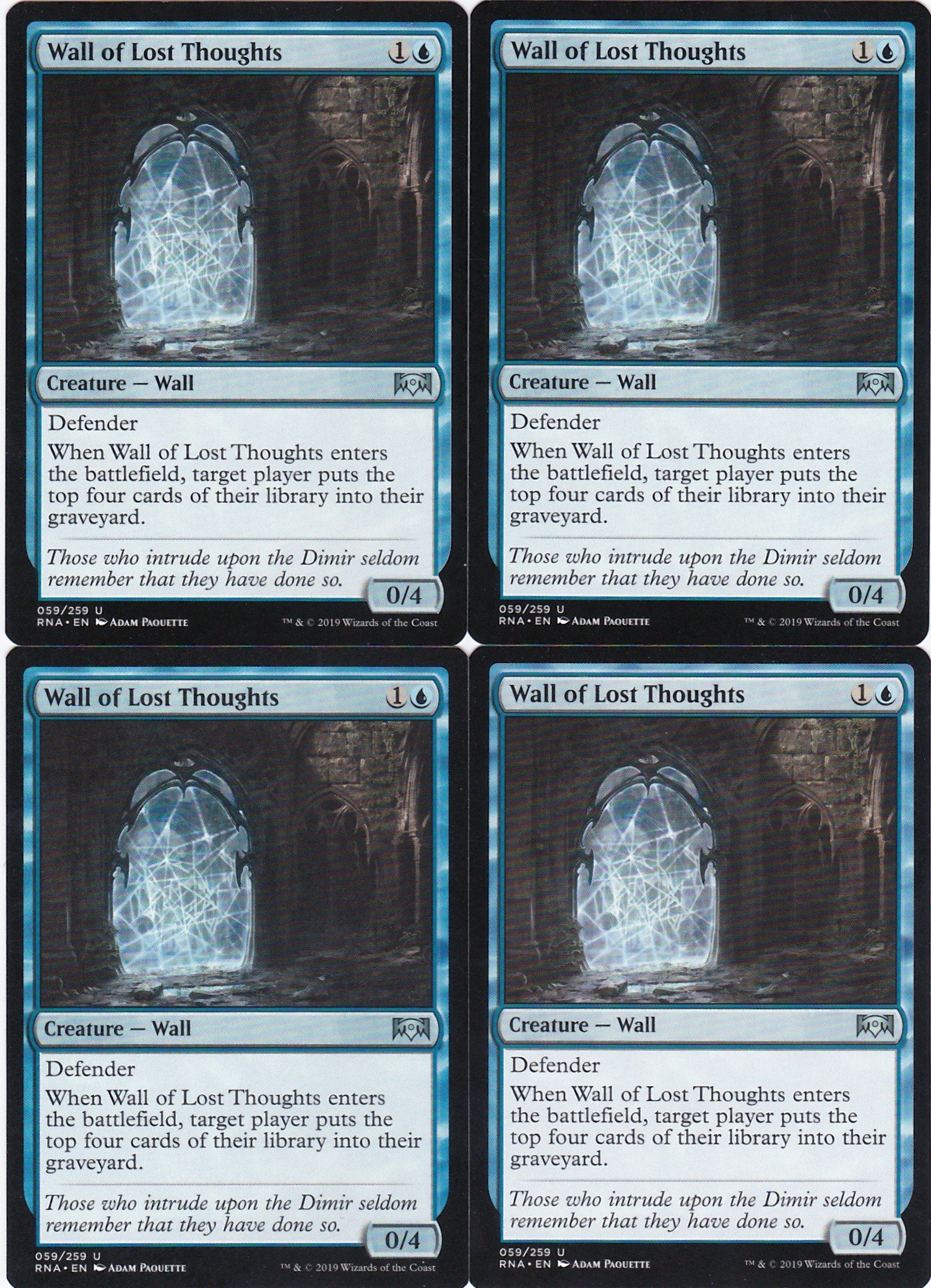 4x Wall of Lost Thoughts