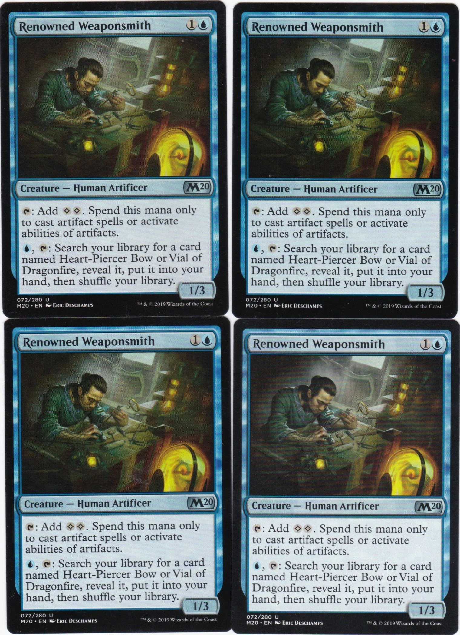 4x Renowned Weaponsmith