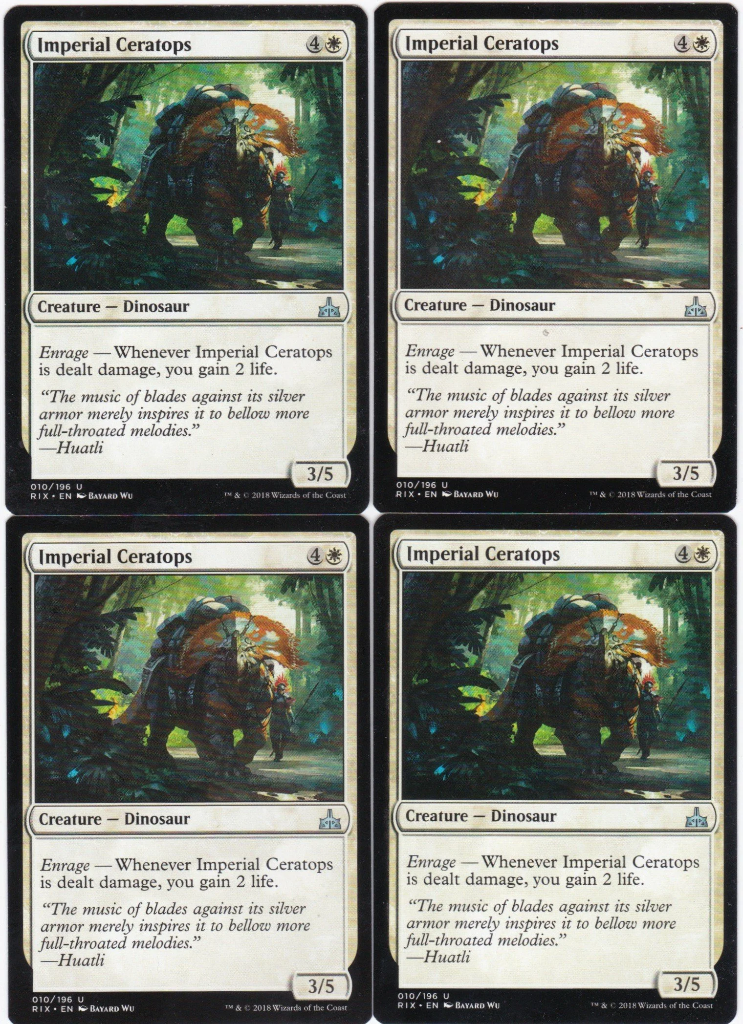 4x Imperial Ceratops