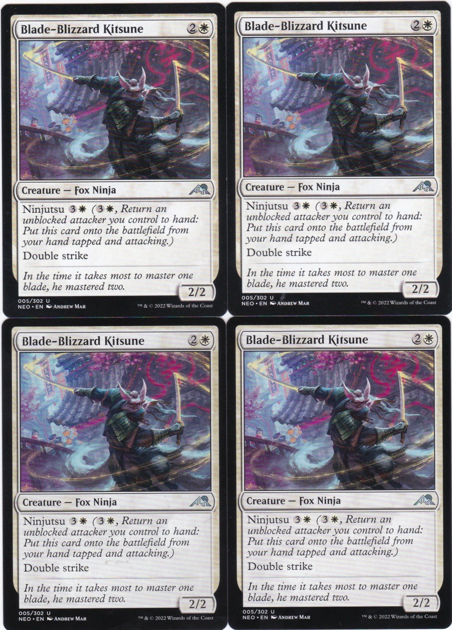 4x Blade-Blizzard Kitsune