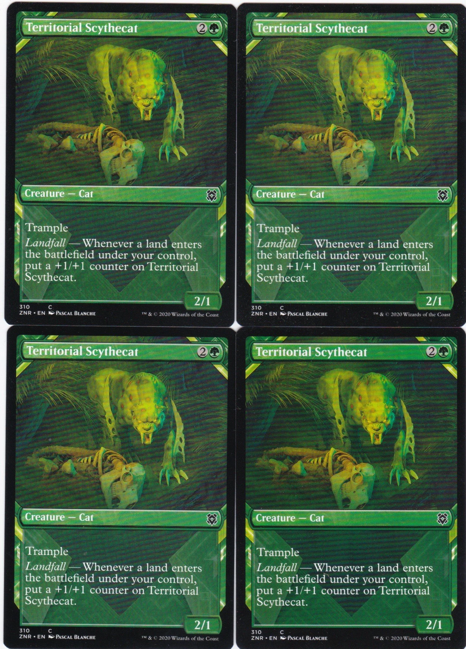 4x Territorial Scythecat