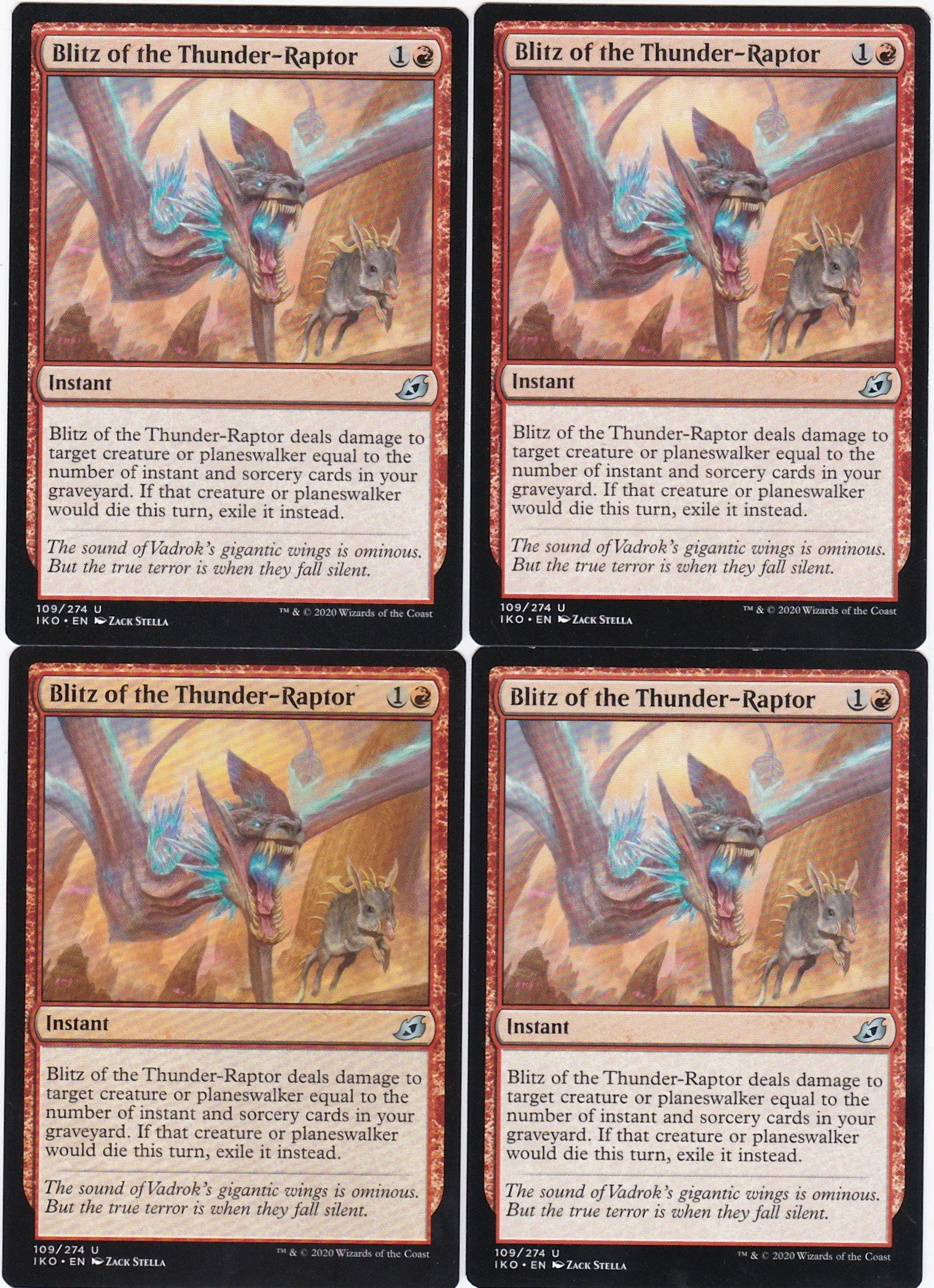 4x Blitz of the Thunder-Raptor