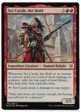 Syr Carah, the Bold