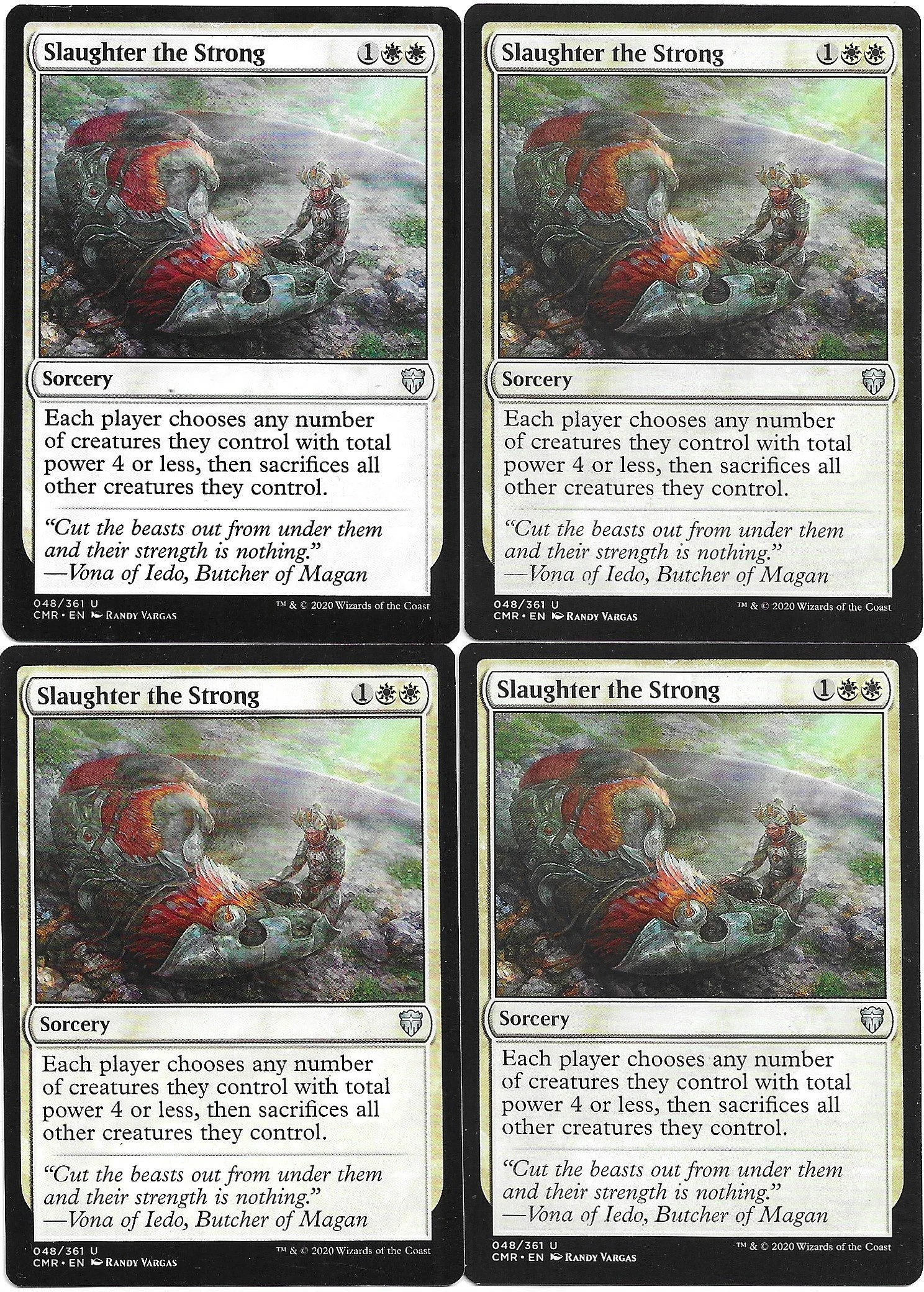 4x Slaughter the Strong