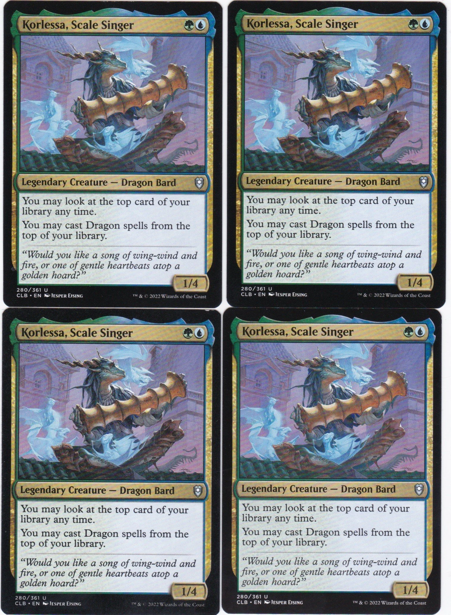 4x Korlessa, Scale Singer