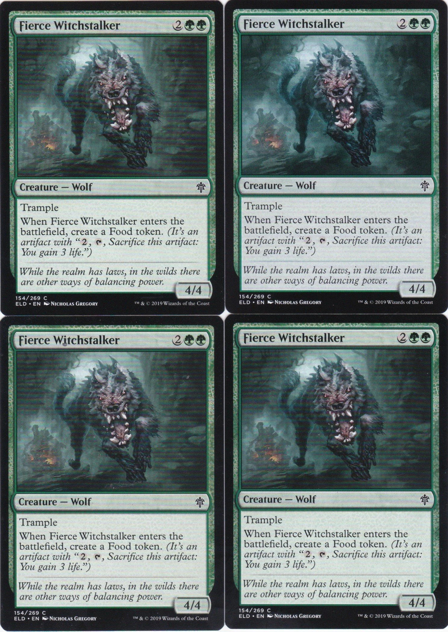 Mono Green Wolf Pauper Deck