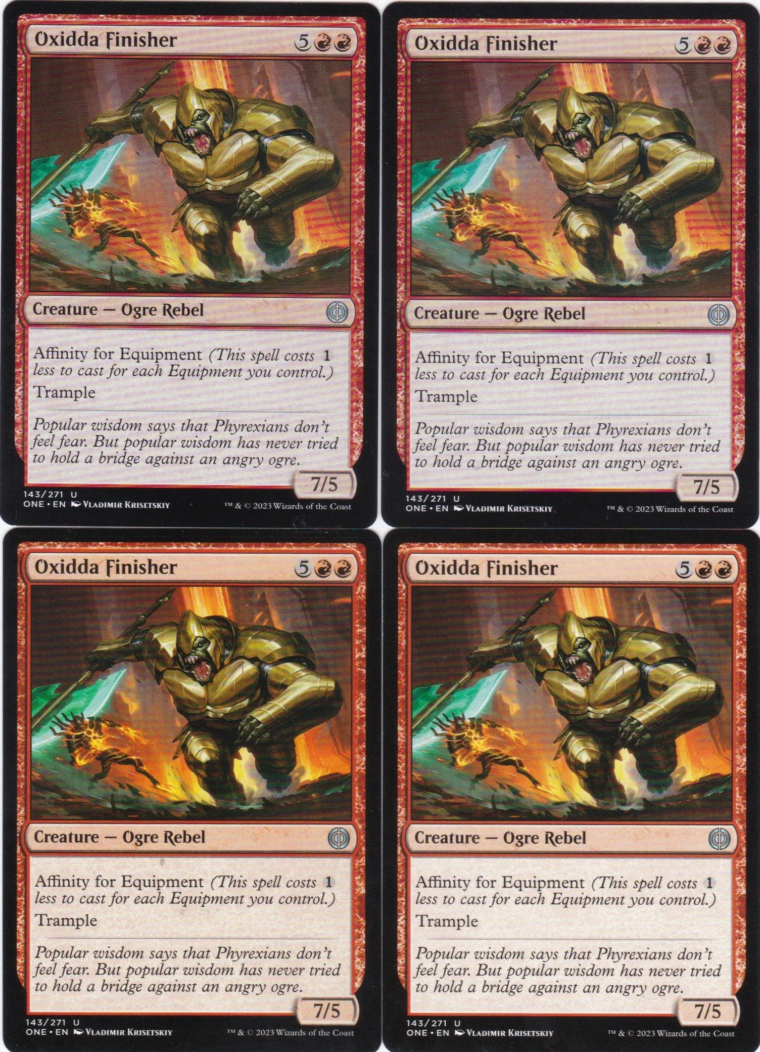 4x Oxidda Finisher