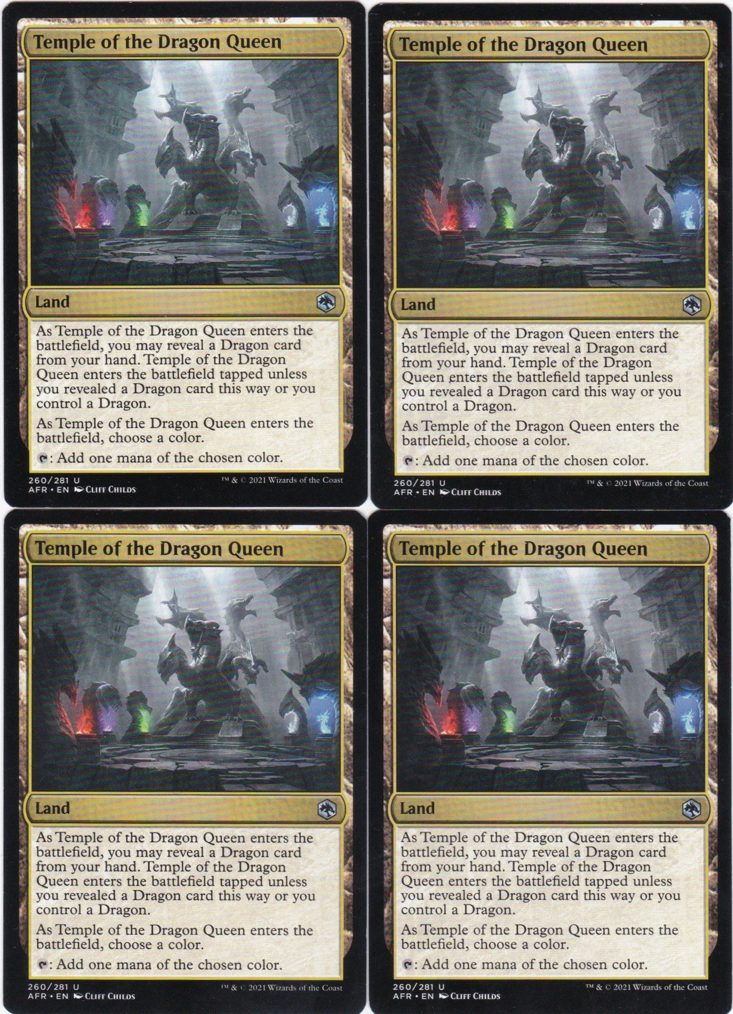 4x Temple of the Dragon Queen