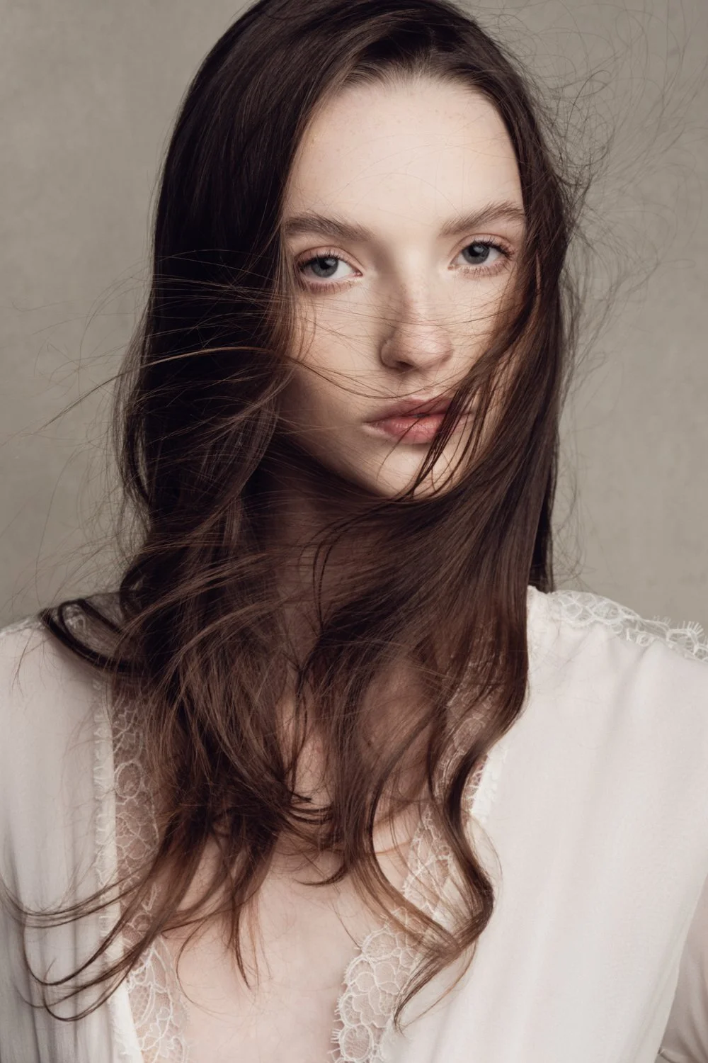 Timeless fashion editorial bridal portrait photographed by Kay Lai Studio in Hong Kong.