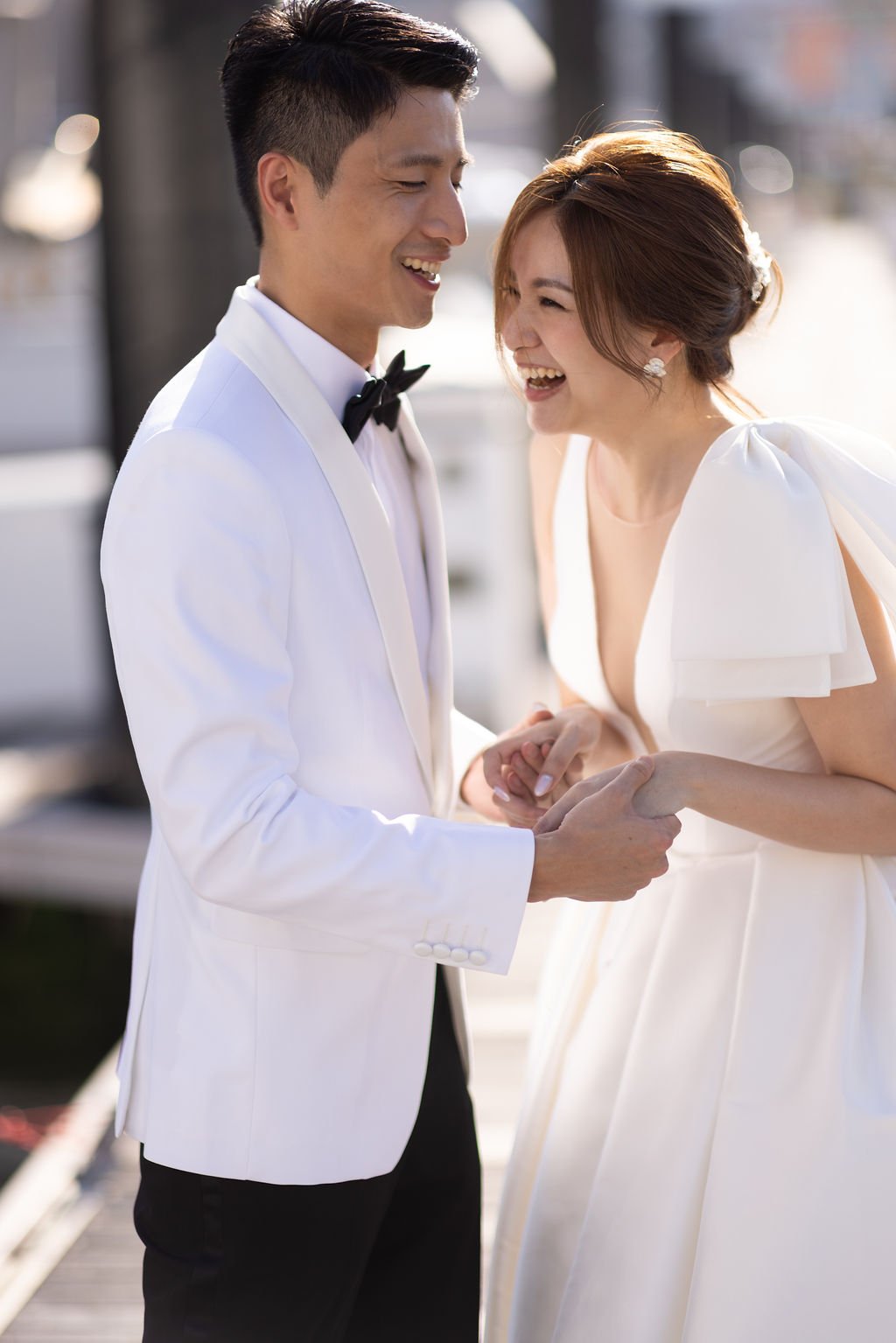 Timeless fashion editorial style wedding day photography photographed by Kay Lai Studio in Hong Kong. 香港Kay Lai Studio時尚風格婚禮攝影。