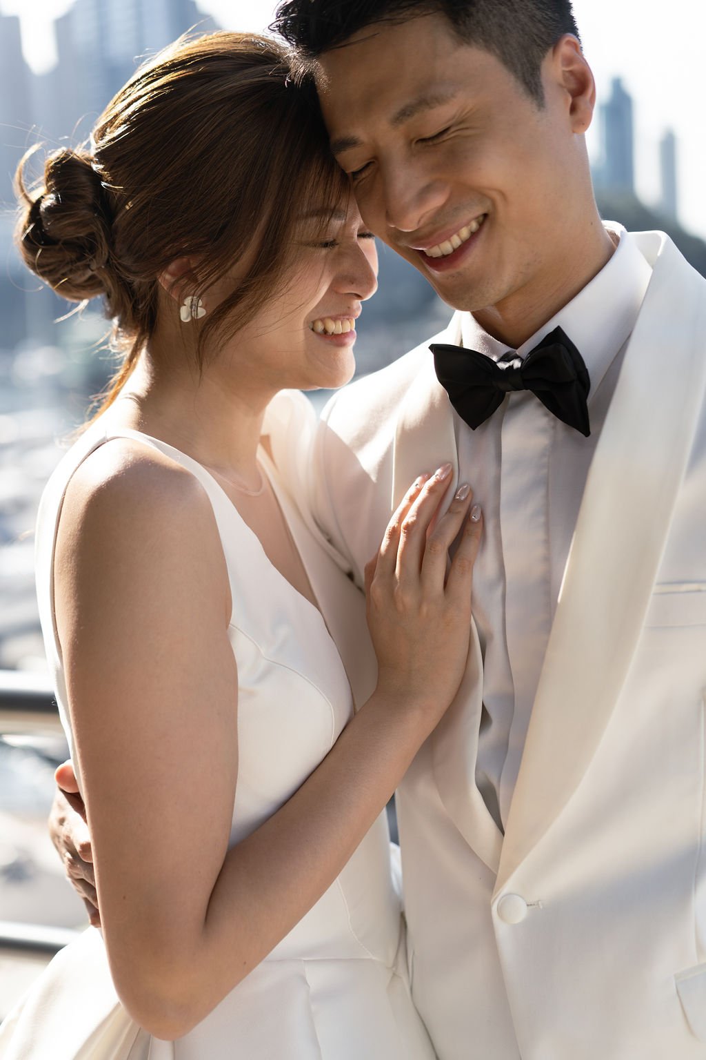 Timeless fashion editorial wedding day photography portrait photographed by Kay Lai Studio in Hong Kong.