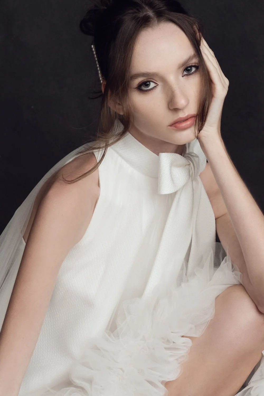 Timeless fashion editorial portrait photographed by Kay Lai Studio in Hong Kong.