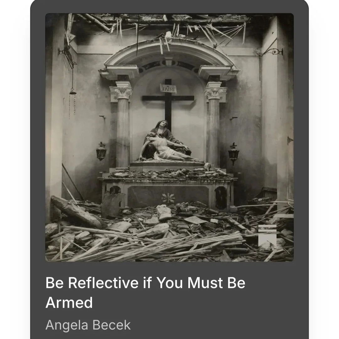 Be Reflective if You Must Be Armed