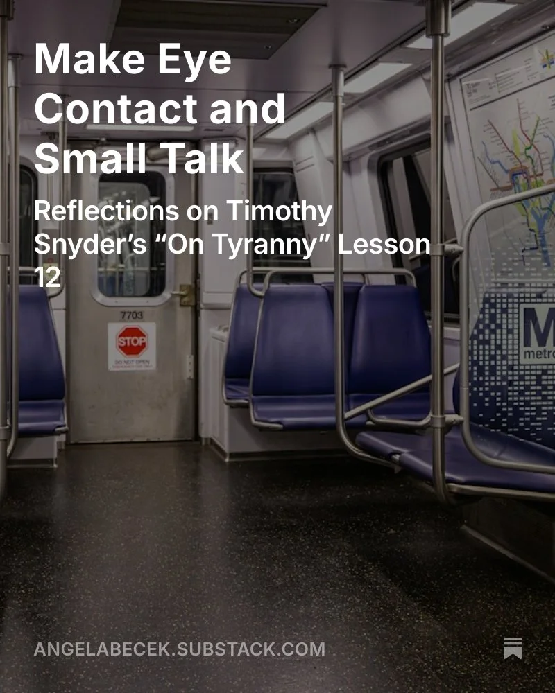 Make Eye Contact and Small Talk