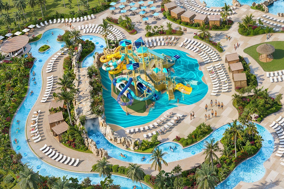 Norwegian Cruise Line Reveals First Look at Great Tides Waterpark at Great Stirrup Cay