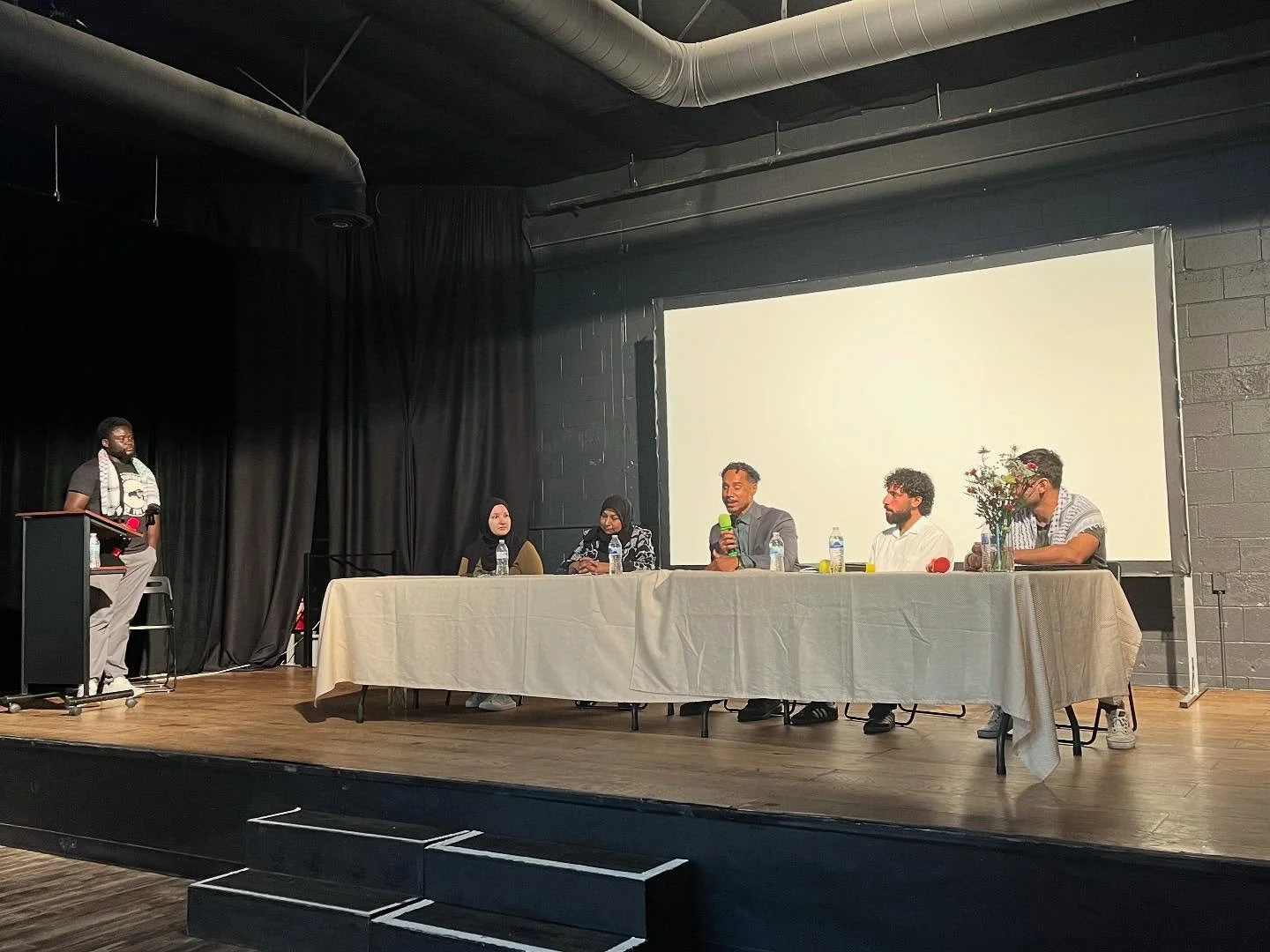 Panel for Palestine was a great coalition building event today! great speakers, lovely community members, and lots of inspiring local organizations. 💚💚