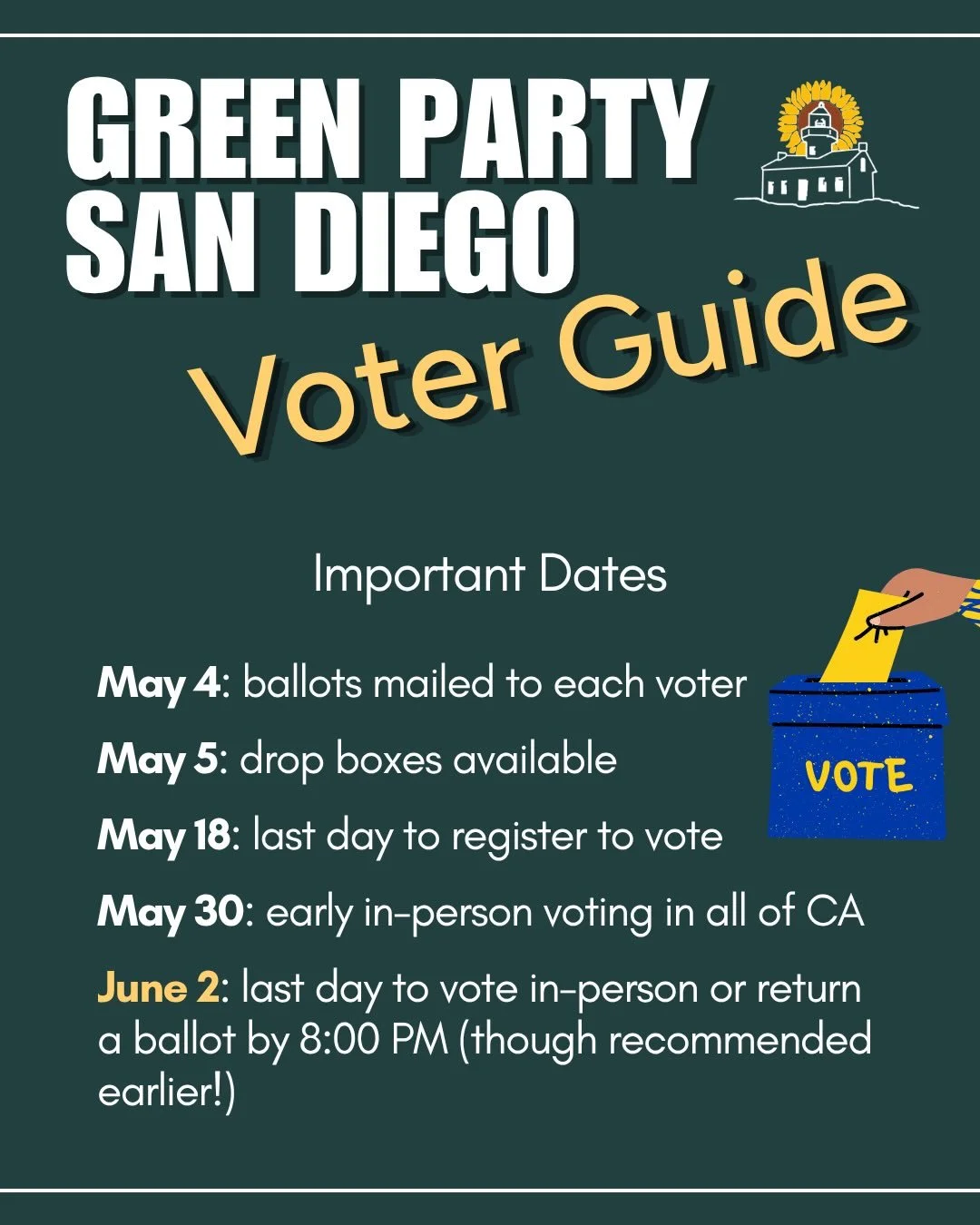check out our voter guide with important dates, links, and candidates for the 2026 California Primary Election