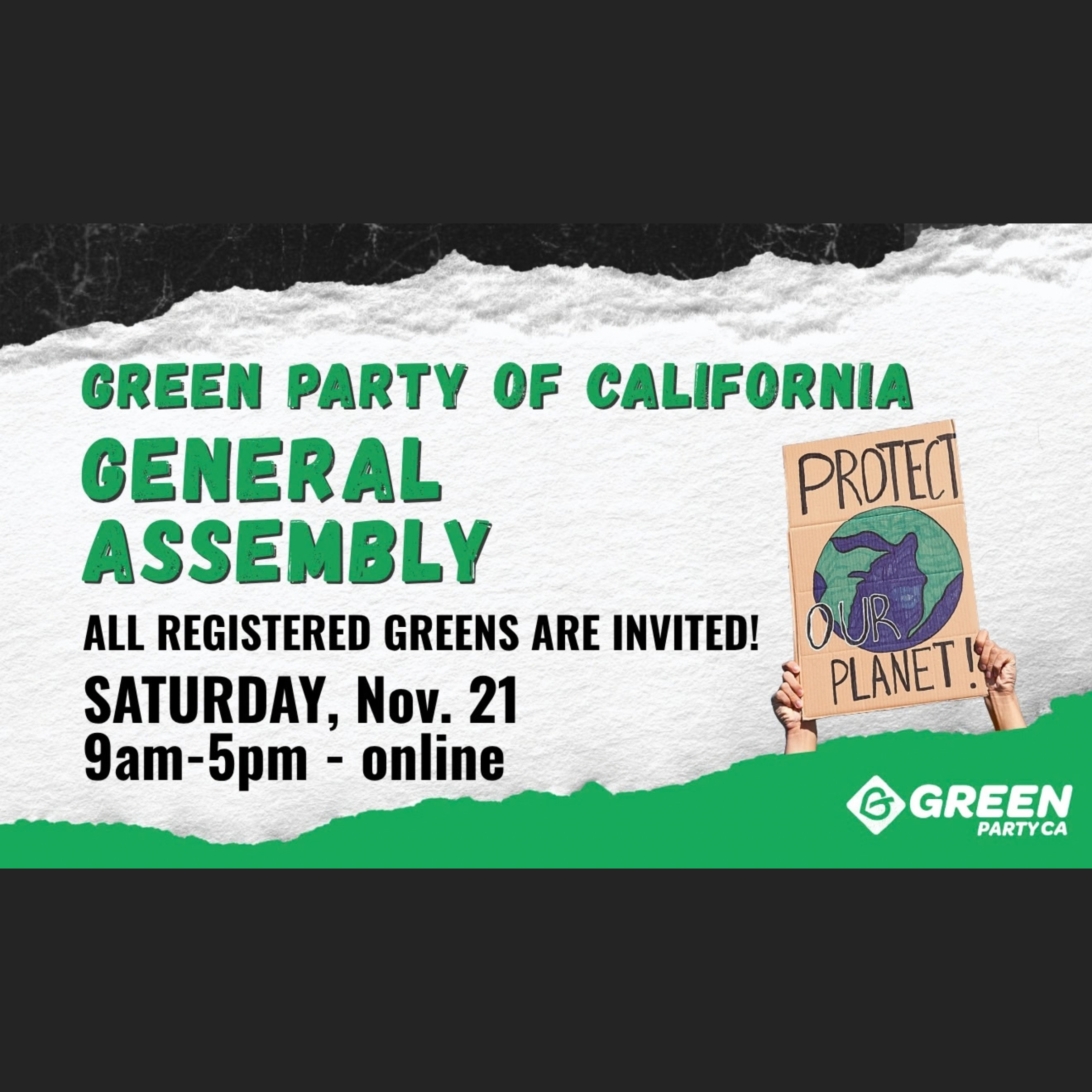 Green Party CA General Assembly