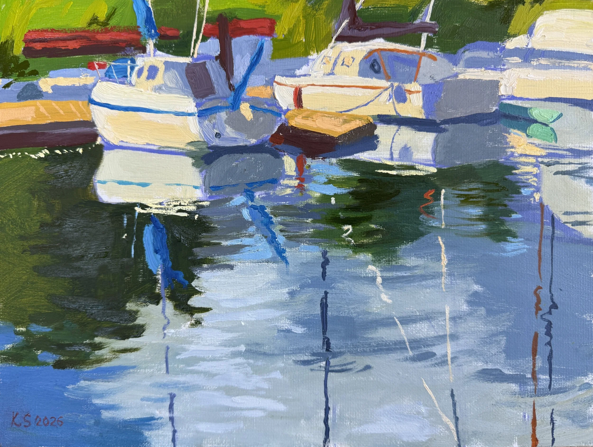Sun on the boats