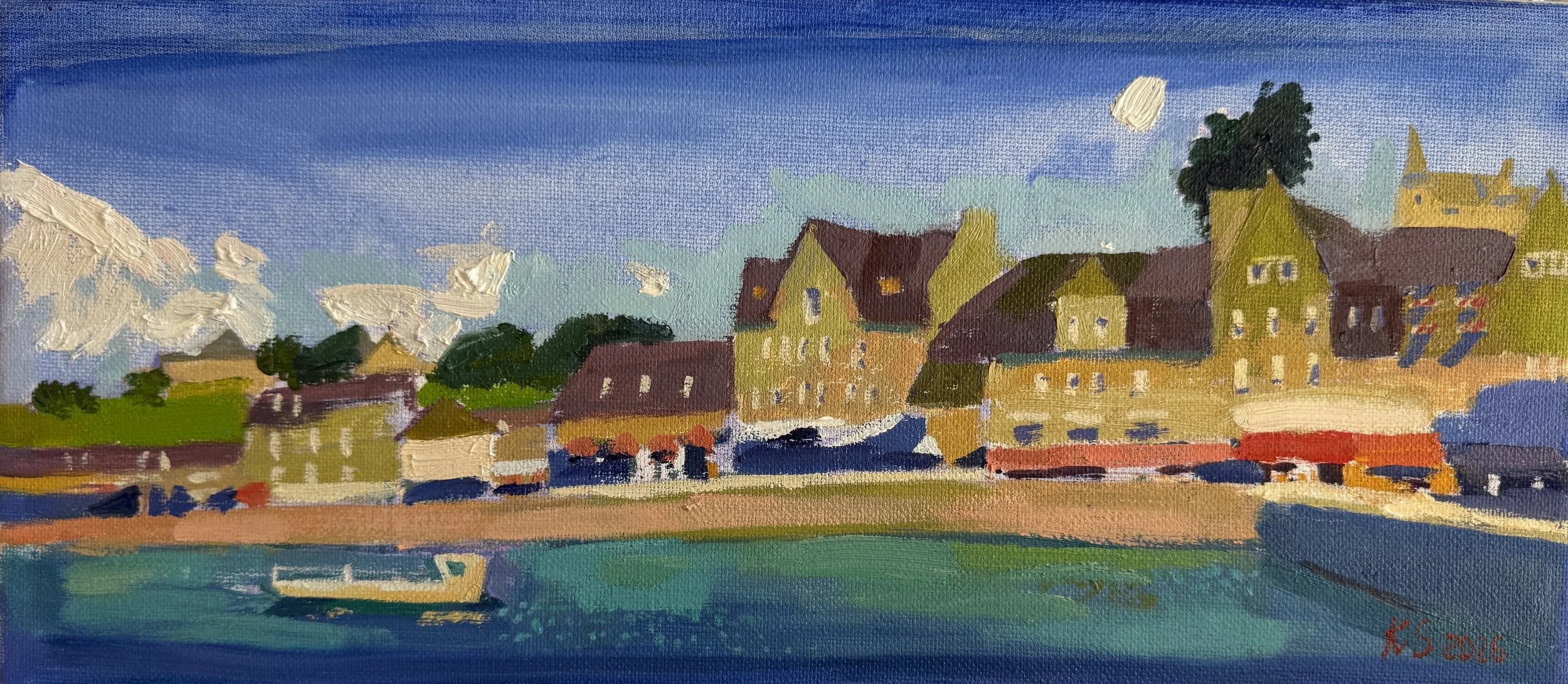 By the River, 2026
Oil on canvas
14 × 6 in