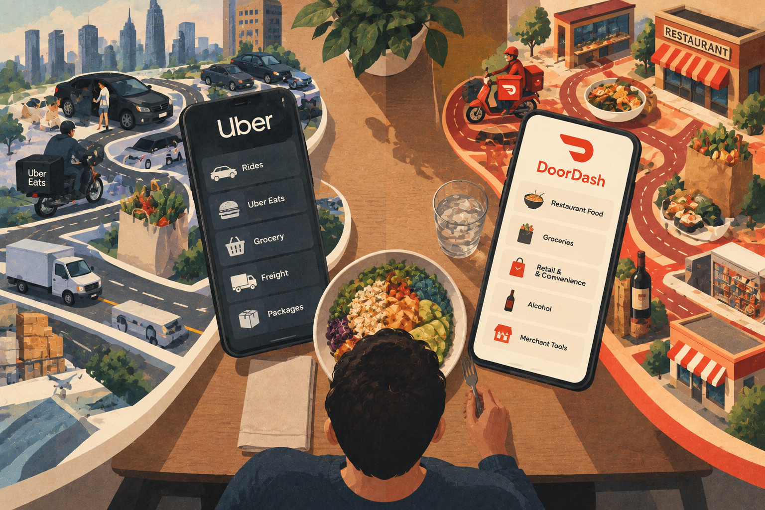 Uber vs. DoorDash: The War for Your Dinner
