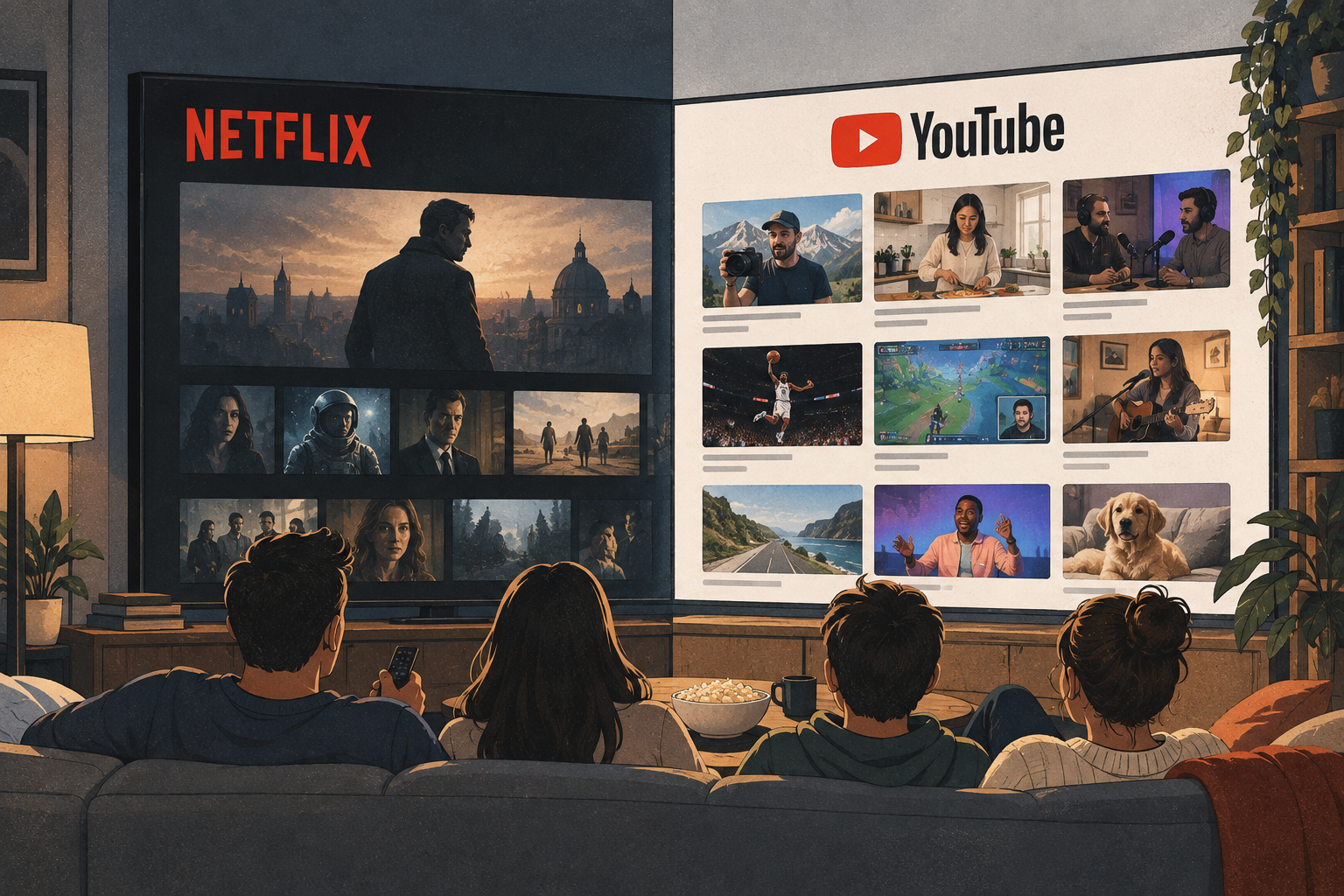 Netflix vs. YouTube: The Fight for Your TV