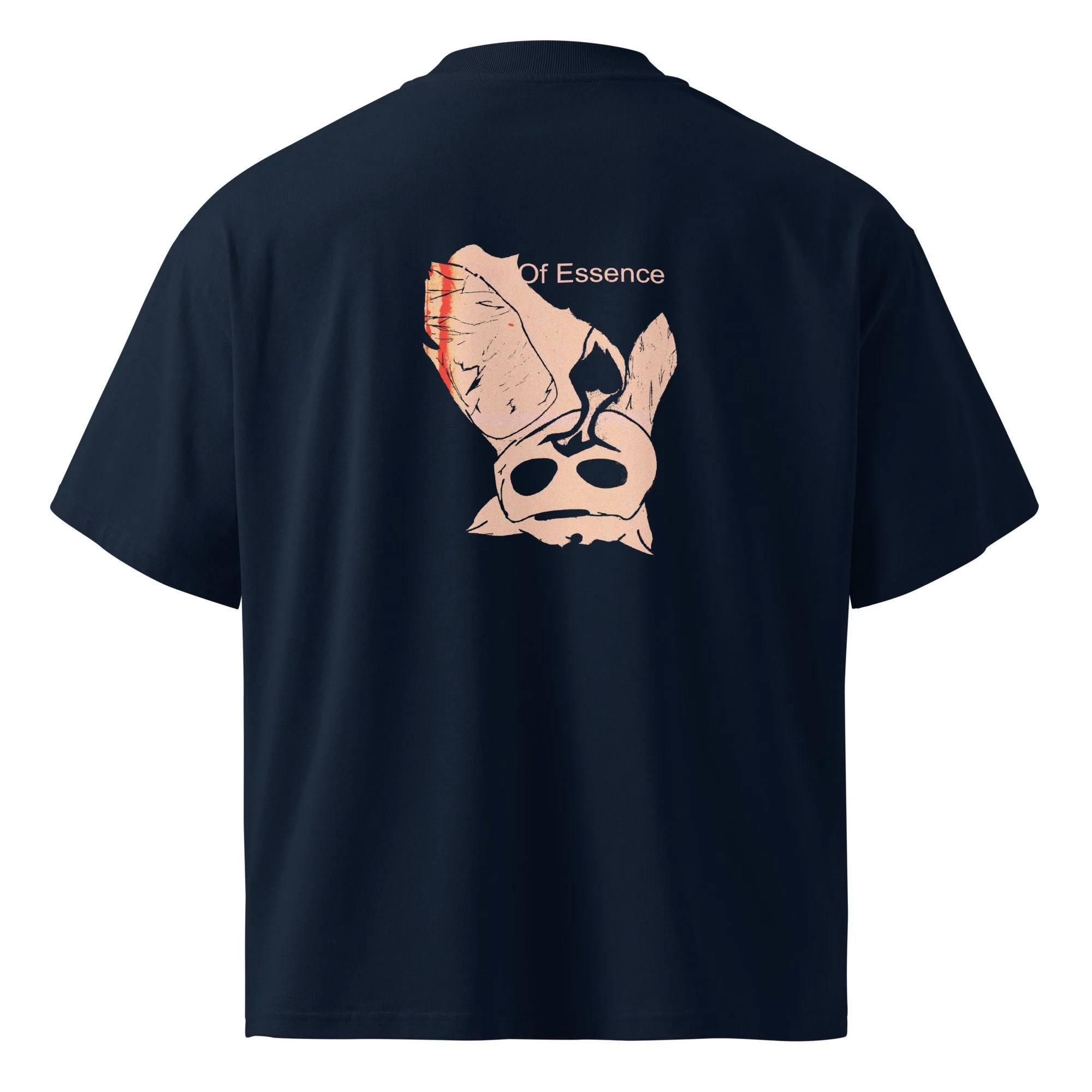 unisex-organic-oversized-high-neck-blaster-2.0-t-shirt-french-navy-back-6a2302880a8e1.jpg