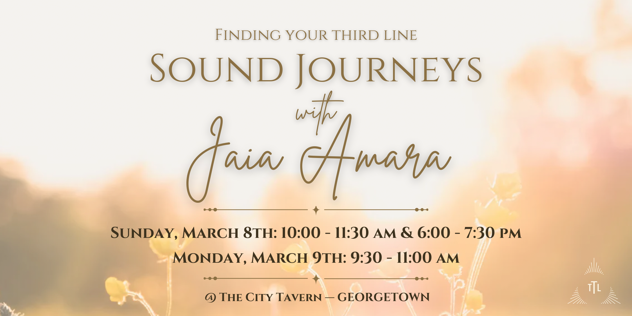 Finding Your Third Line: Soundbath Journeys with Jaia Amara