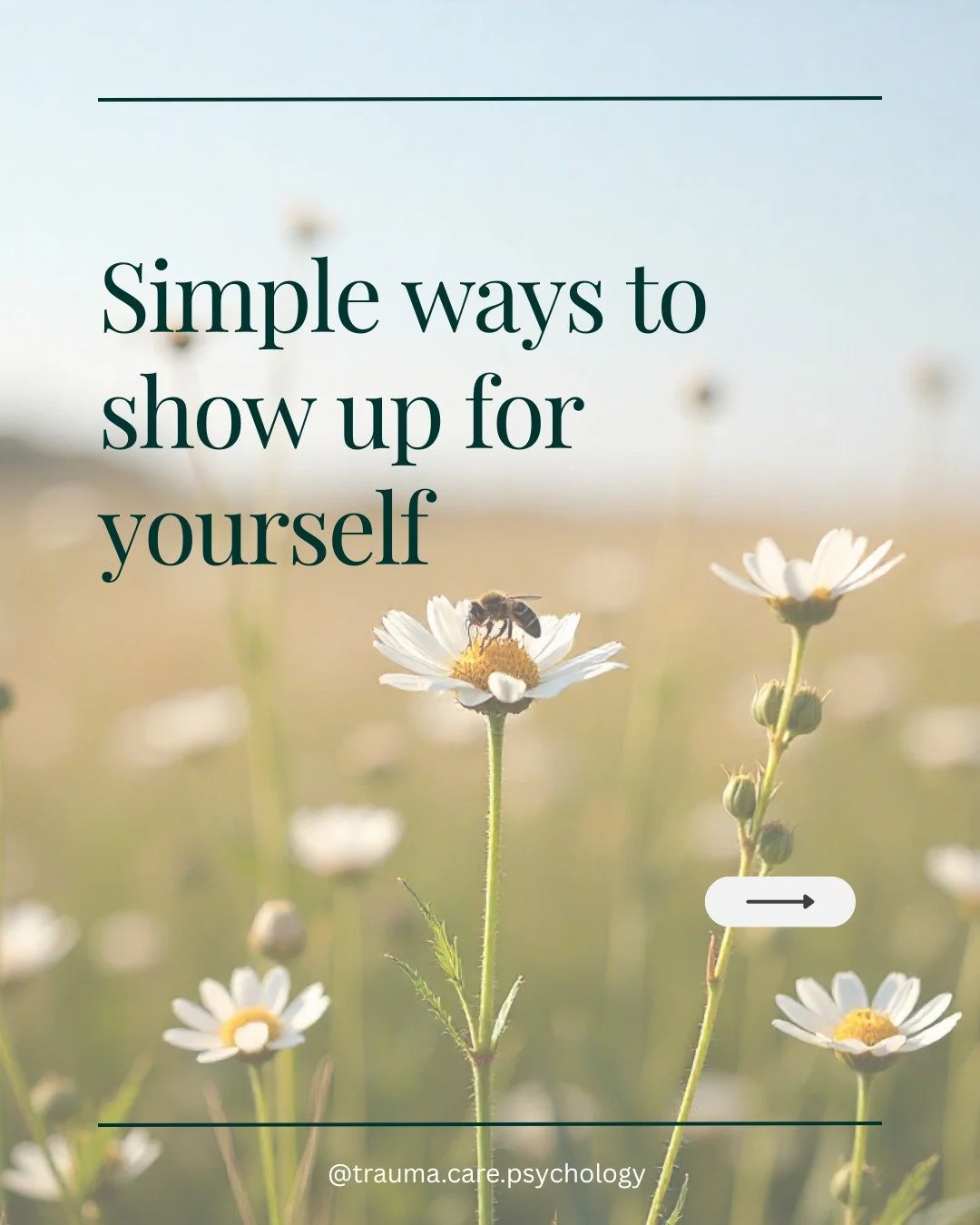 Take a moment for YOU today! 

Simple acts like pausing to breathe, checking in with your feelings, and moving your body can help calm your nervous system and nurture self kindness. Remember, you deserve the same compassion you give to others. 

For 