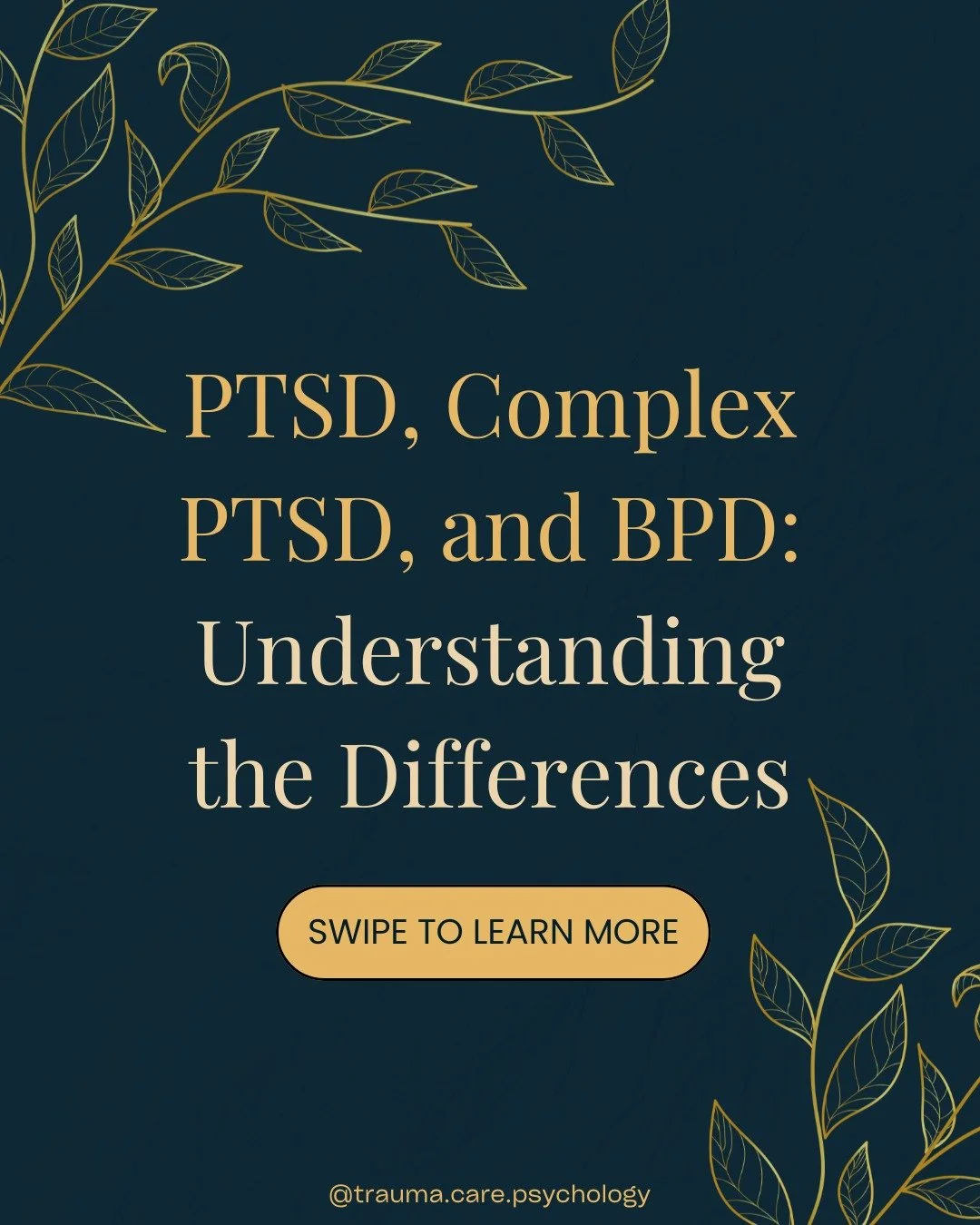 PTSD, Complex PTSD, and Borderline Personality Disorder often look alike, and sometimes overlap.

All three can involve emotional dysregulation, difficulties with trust and intimacy, and deep shame.
Some see them as distinct conditions. Others believ