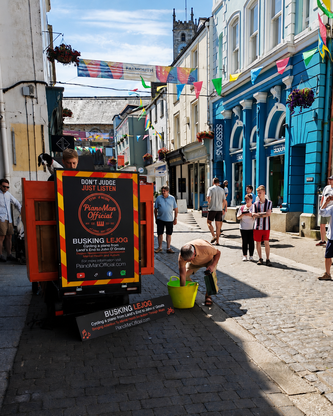 Day 3: Busking in Falmouth