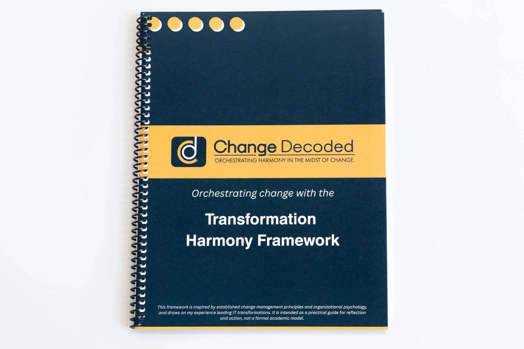 Front cover of Transformation Harmony Framework Workbook