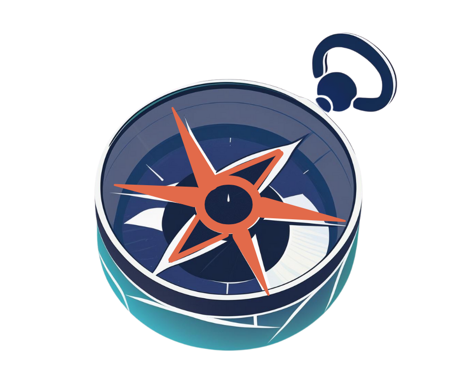 Compass icon representing clarity, direction, and steady leadership.