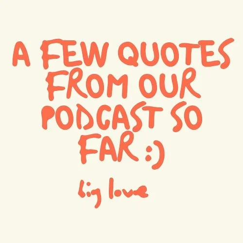 LOVING sharing our corner of life with you all, just a few quotes from our podcast so far!!
❤️❤️❤️
TUNE IN ON ALL PLATFORMS!
🎧🎧🎧
