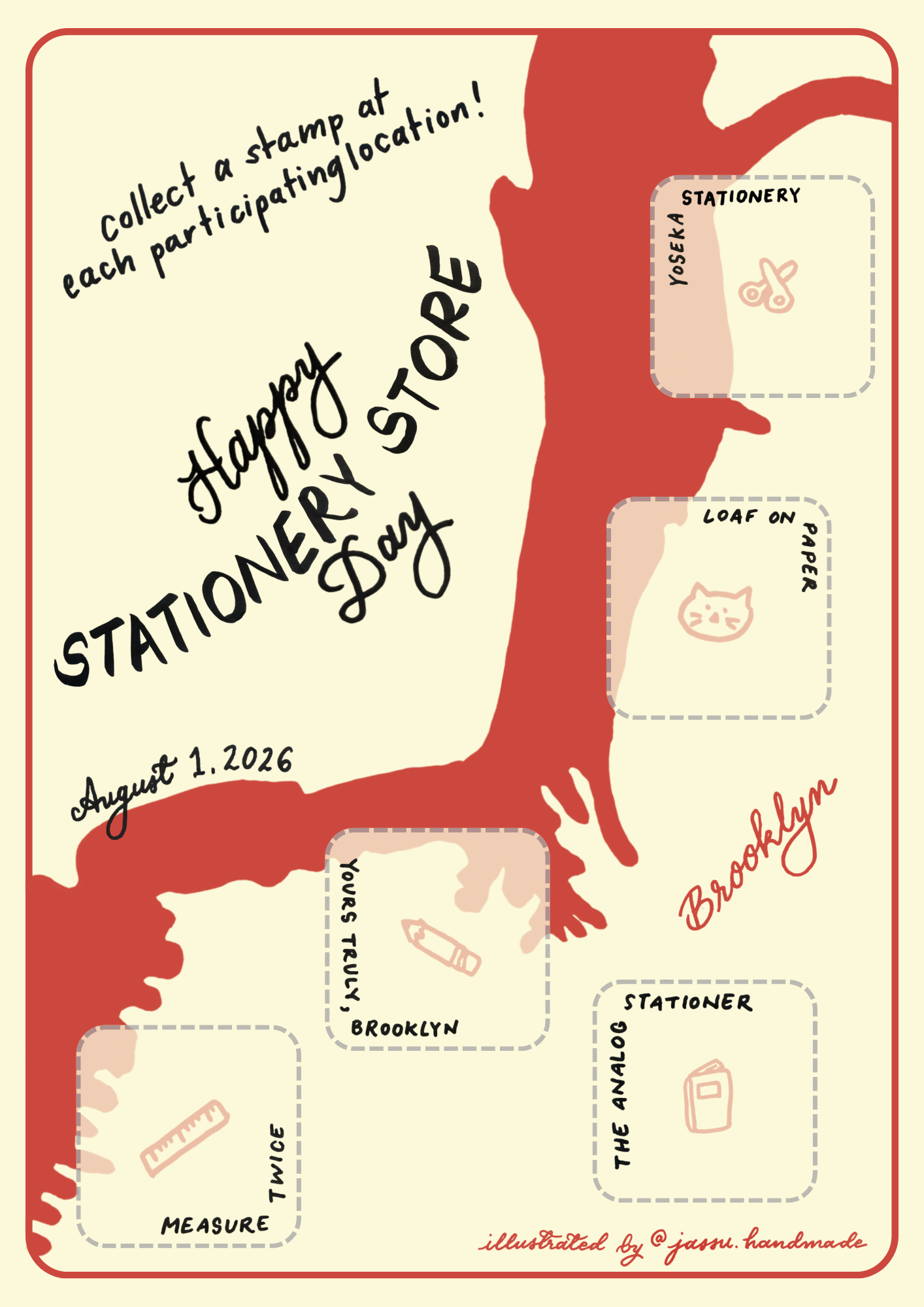 Brooklyn Stationery Store Day Stamp Rally