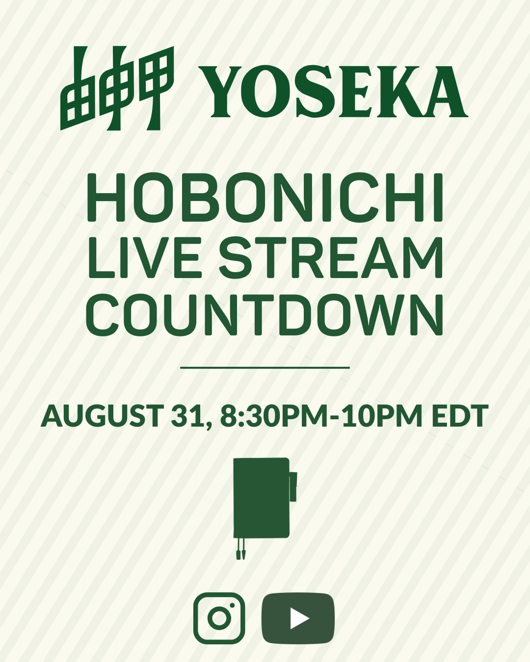 Hobonichi Countdown Livestream