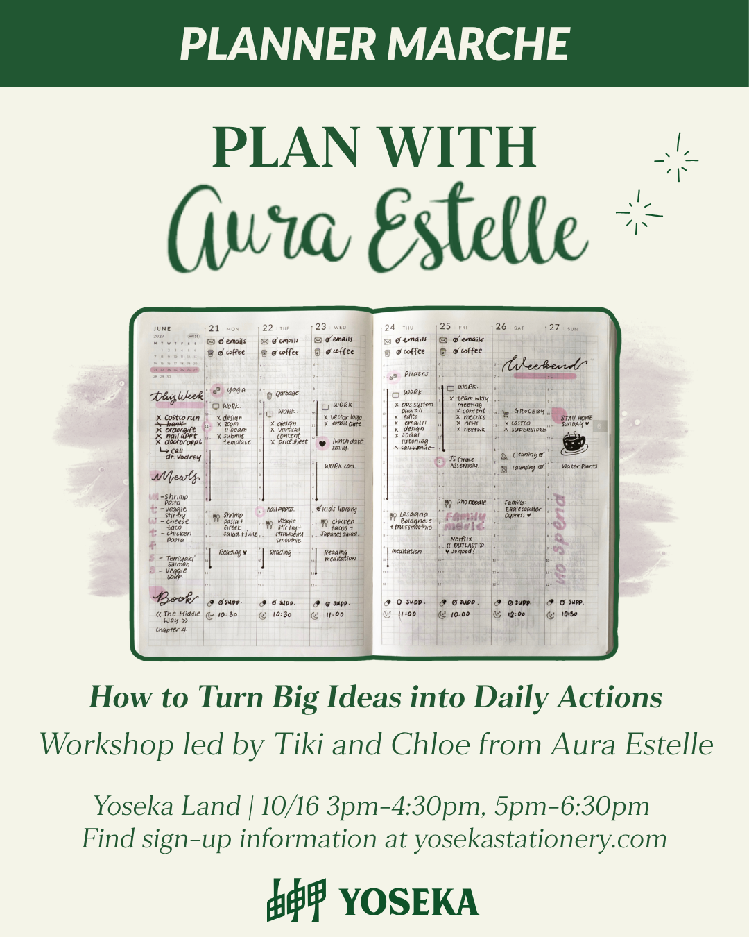 Plan with Aura Estelle: How to Turn Big Ideas into Daily Actions Workshop