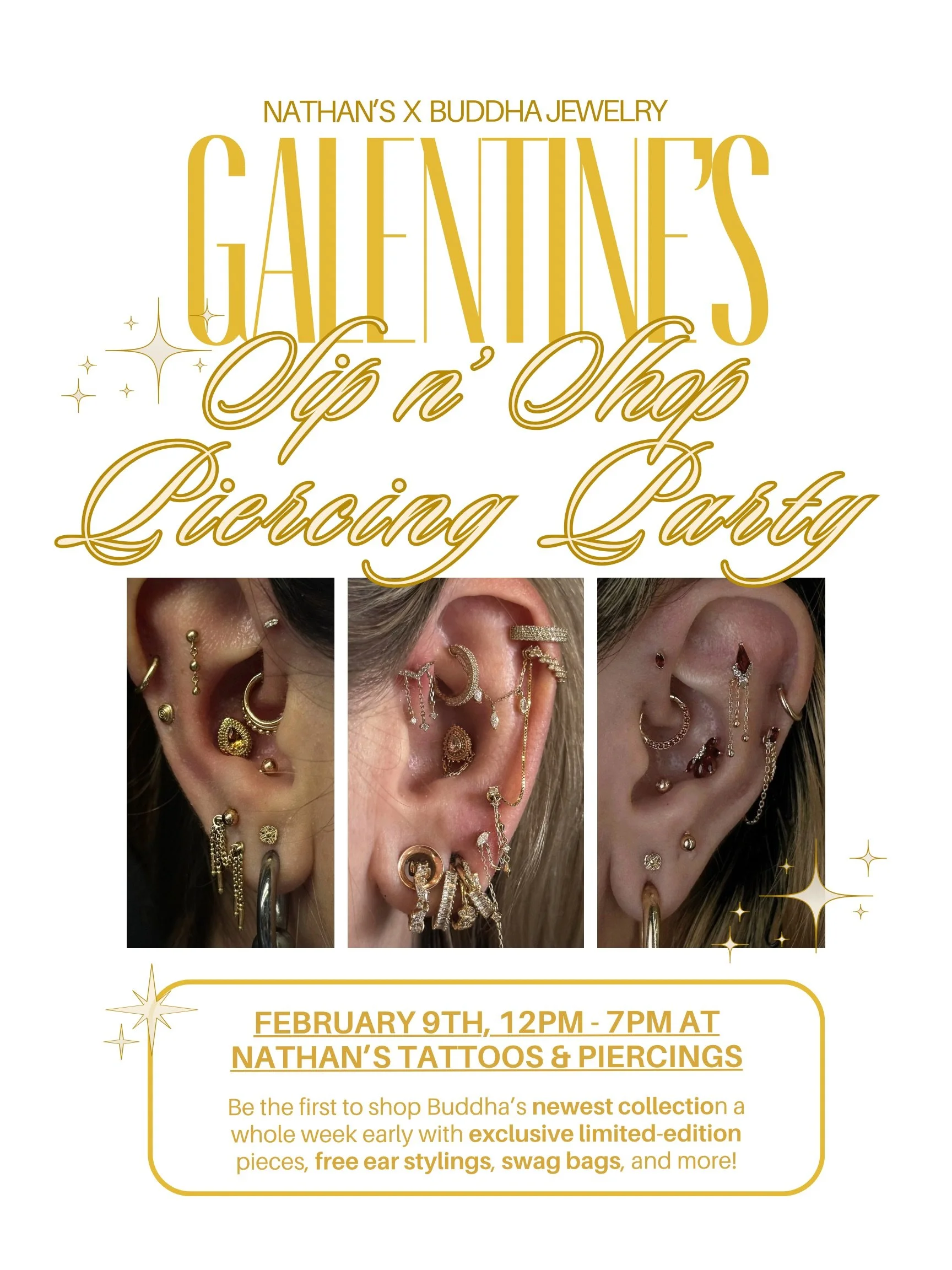 Galentine's Day Piercing Party February 2025