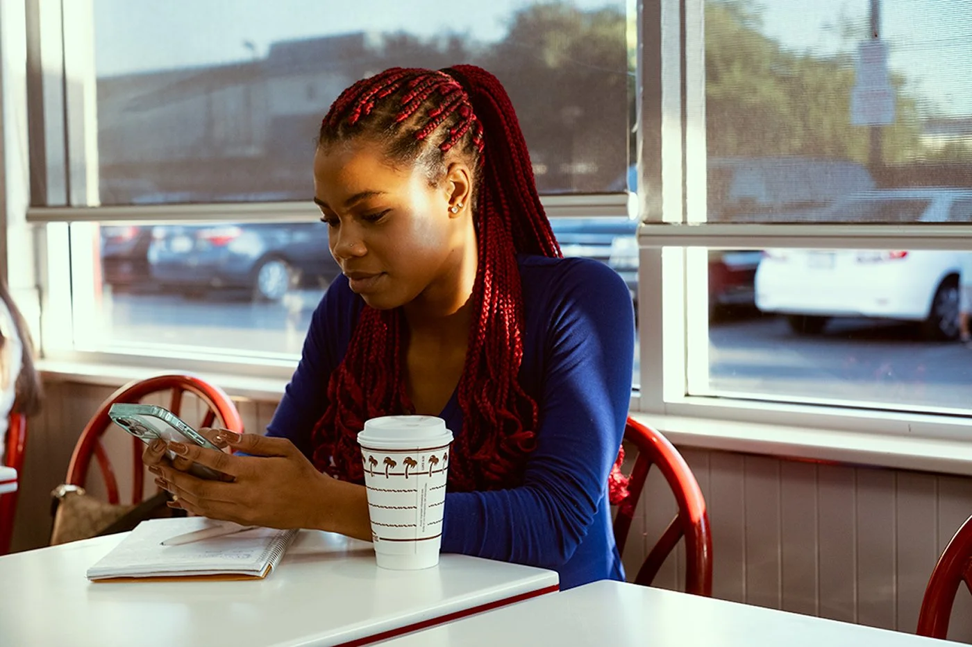 girl on phone
